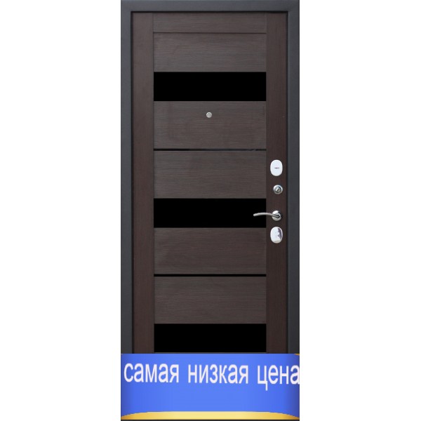 Дверь стальная Гарда Муар Царга-венге 2 замка, сталь1,5мм